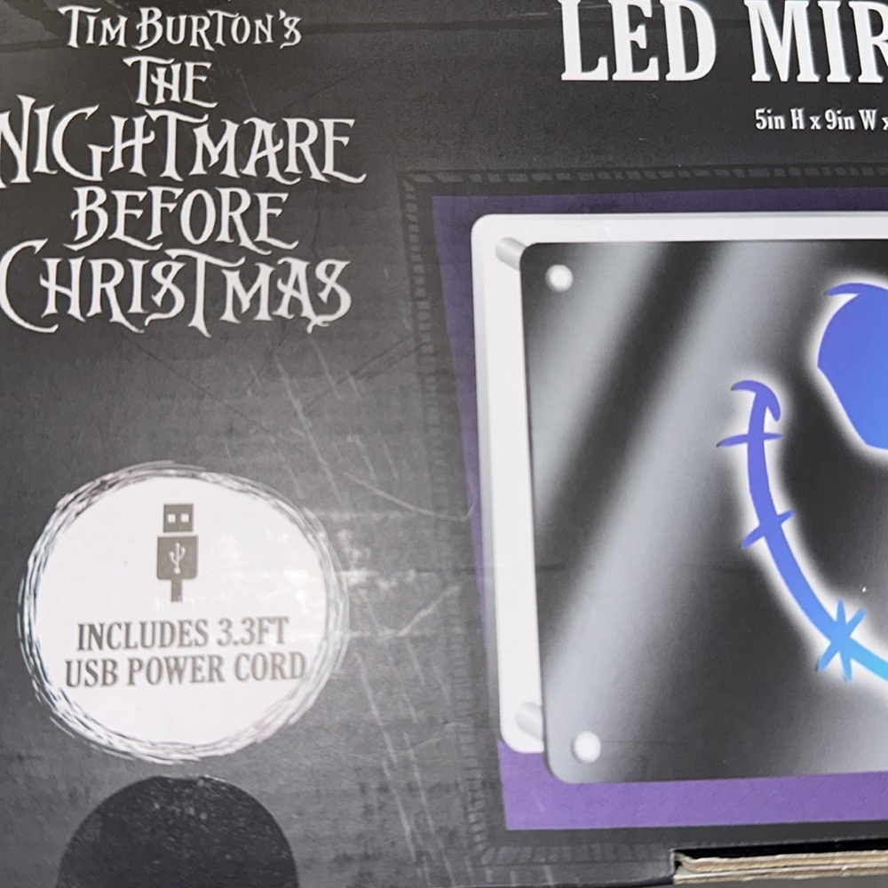 🆕Bundle of Nightmare Before Christmas LED Neon Light & Mirror Light - Picture 12 of 13